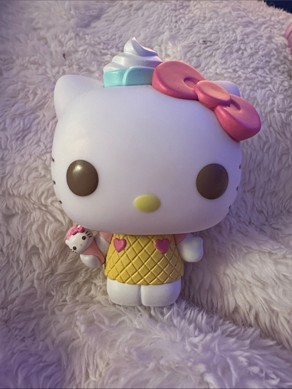 Funko Hello Kitty Ice Cream Cone Vinyl Figure - White, Pink & Yellow
